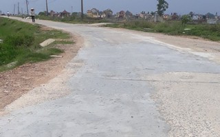 Nam Đàn (Nghệ An): Đường nông thôn vừa làm xong đã… hỏng