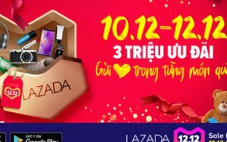 Lazada sale đậm với hơn 3 triệu ưu đãi trong 3 ngày của tháng 12