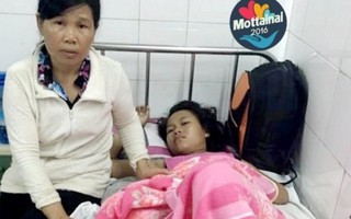 Bé gái bị tai nạn gãy đùi - gia đình thêm khốn khó