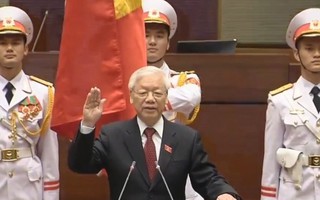 Tân Chủ tịch nước Nguyễn Phú Trọng tuyên thệ nhậm chức