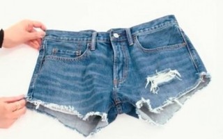 Quần short cá tính từ quần jean cũ