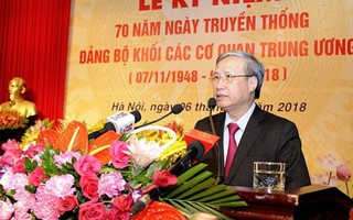 Kỷ niệm 70 năm Ngày truyền thống Đảng bộ Khối các cơ quan Trung ương