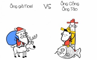 Ông già Noel 'hạnh phúc' hơn Táo quân