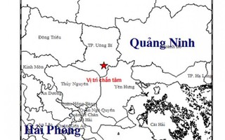 Động đất ở Quảng Ninh nhưng không gây thiệt hại người và tài sản