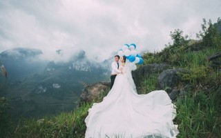 Vượt qua chứng sợ độ cao nhờ… chụp ảnh cưới