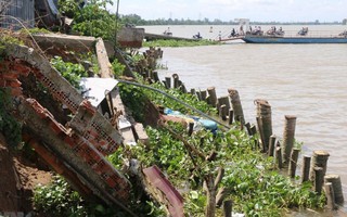 Đồng Tháp cần di dời hơn 6.000 hộ dân ở vùng sạt lở bờ sông nguy hiểm