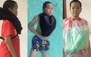 3 kiểu áo phao tự tạo cho trẻ mùa lũ của cô giáo Hà Nội