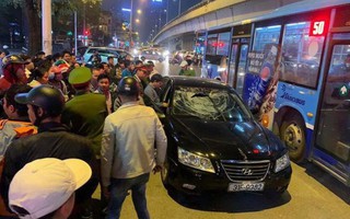 Hà Nội: Truy đuổi tài xế ô tô gây tai nạn khiến 2 bà bầu bị thương rồi bỏ chạy