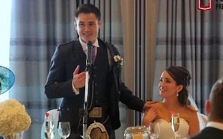 Thầy giáo ‘lạm quyền’ tạo bất ngờ cho cô dâu trong đám cưới
