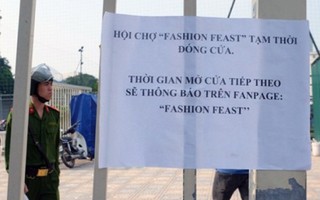 Đóng cửa Hội chợ container Hà Nội vì không giấy phép