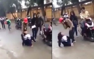 Nữ sinh Hà Tĩnh bị quây đánh ngay trước cổng trường