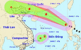 Áp thấp nhiệt đới giật cấp 8 hướng vào Bình Định – Khánh Hoà