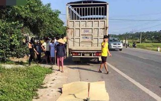 Thai phụ tử vong tại chỗ sau khi bị xe tải tông trên quốc lộ