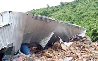 Khánh Hòa: Lở đất gây sập nhà, 2 người chết và 1 người mất tích