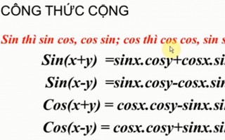 Cách nhớ công thức lượng giác nhanh chóng