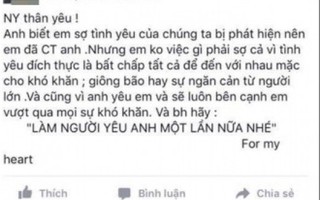 Sốc khi học sinh lớp 7 tỏ tình trên facebook