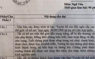 PGS Văn Như Cương 'nhặt sạn' đề văn lớp 9