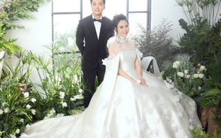 Đàm Thu Trang tiết lộ về chiếc váy cưới đặc biệt trong hôn lễ với Cường Đô La