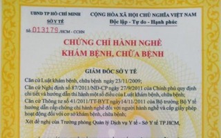 Điều kiện, thủ tục để được cấp chứng chỉ hành nghề khám, chữa bệnh 