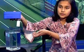 Nữ sinh 11 tuổi muốn sớm đưa ra thị trường sáng chế kiểm tra nước sạch