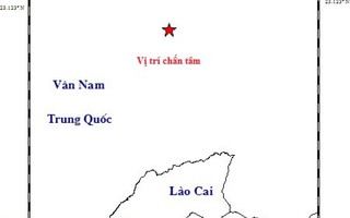 Xuất hiện một trận động đất gần biên giới Việt Nam-Trung Quốc