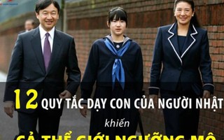 12 quy tắc dạy con 'tuyệt đỉnh' của cha mẹ Nhật