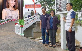 Diễm My 9x bỏ tiền xây cầu tặng quê nhà Đồng Tháp