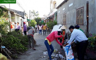 Tân Trụ: Phụ Nữ xây dựng nông thôn mới, sạch từ nhà ra phố