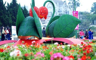 Chai vang 2.000 lít tại Festival Hoa Đà Lạt