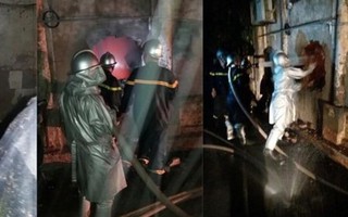 Hà Nội: Cảnh sát giải cứu 2 bé gái thoát khỏi đám cháy trong đêm