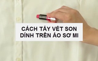 Đánh bay vết son lem trên áo sơ mi trắng