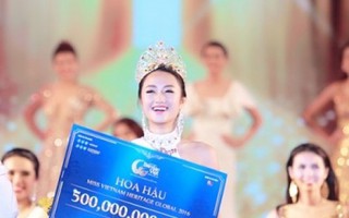 Trần Thị Thu Ngân đăng quang Hoa hậu bản sắc Việt toàn cầu 2016