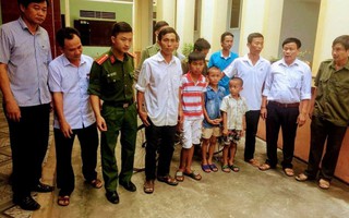 Đi chơi lạc đường, 3 cháu bé bịa chuyện bị bắt cóc ở Nghệ An
