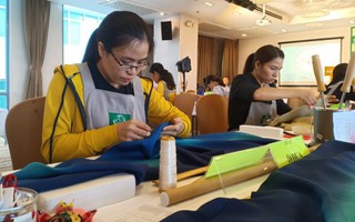 Tay nghề may Kimono của thợ Việt Nam đã vượt qua Nhật Bản