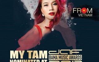 Ca sỹ Mỹ Tâm nhận đề cử giải thưởng BAMA 2017