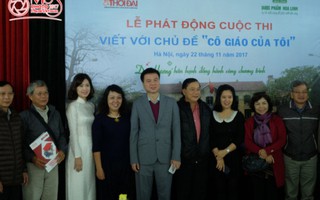 Phát động cuộc thi viết "Cô giáo của tôi"