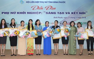 Hội LHPN Bình Phước trao 12 giải cuộc thi 'Ý tưởng khởi nghiệp, khởi sự kinh doanh' 