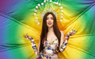 Nhật Hà đưa gánh lô tô lên sân khấu Hoa hậu chuyển giới