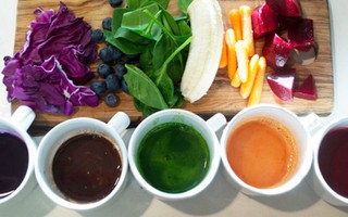 Tô màu cho món ăn từ rau củ 