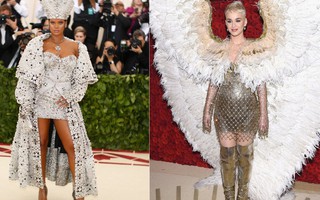 Rihanna hóa thân thành Giáo hoàng, Katy Perry mang cánh 'khủng' tại Met Gala