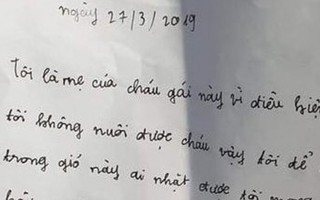 Quảng Ninh: Bé gái bị bỏ rơi cùng bức tâm thư của người mẹ
