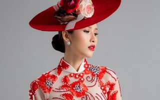 Hoa hậu PNVN qua ảnh 2012 Phan Thu Quyên quyến rũ trong áo dài cách điệu