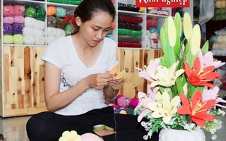 Cô gái Đồng Tháp dành trọn đam mê cho nghề móc len