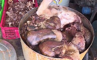 Hậu Giang phát hiện gần 1,5 tấn thịt lợn bốc mùi hôi thối