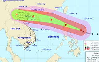 Thông tin mới về diễn biến và đường đi của siêu bão Mangkhut