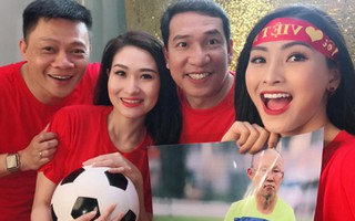 50 nghệ sĩ, hoa hậu, MC hát "Tôi yêu bóng đá" cổ vũ U23 Việt Nam 
