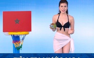 MC mặc bikini dẫn World Cup 2018 bị chê 'phản cảm', 'thiếu tôn trọng phụ nữ'