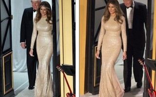 Bà Melania xuất hiện lộng lẫy trước ngày ông Trump nhậm chức 