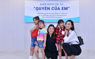 Người đẹp Lê Thu Trang nặng lòng vì trẻ em nhiễm HIV