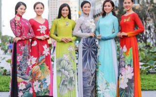 Vận động phụ nữ thành phố Hồ Chí Minh mặc áo dài trong tháng 3